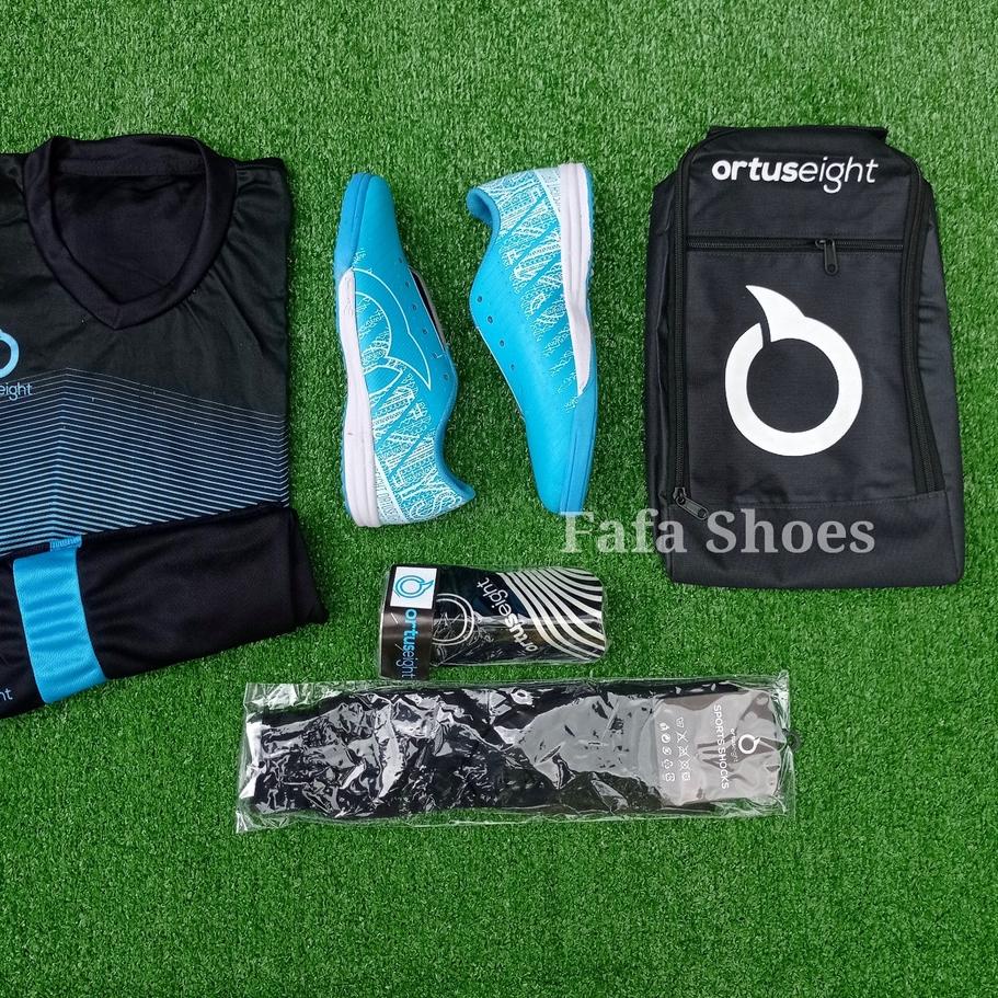 Sepatu Futsal Ortus Catalyst Bima Grade Original Terbaru, Paket Komplit Sepatu Futsal Ortuseight Cat