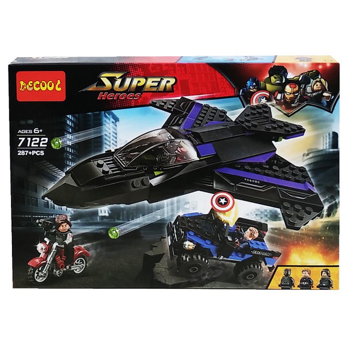 DECOOL SUPER HEROES 287PC - 7122