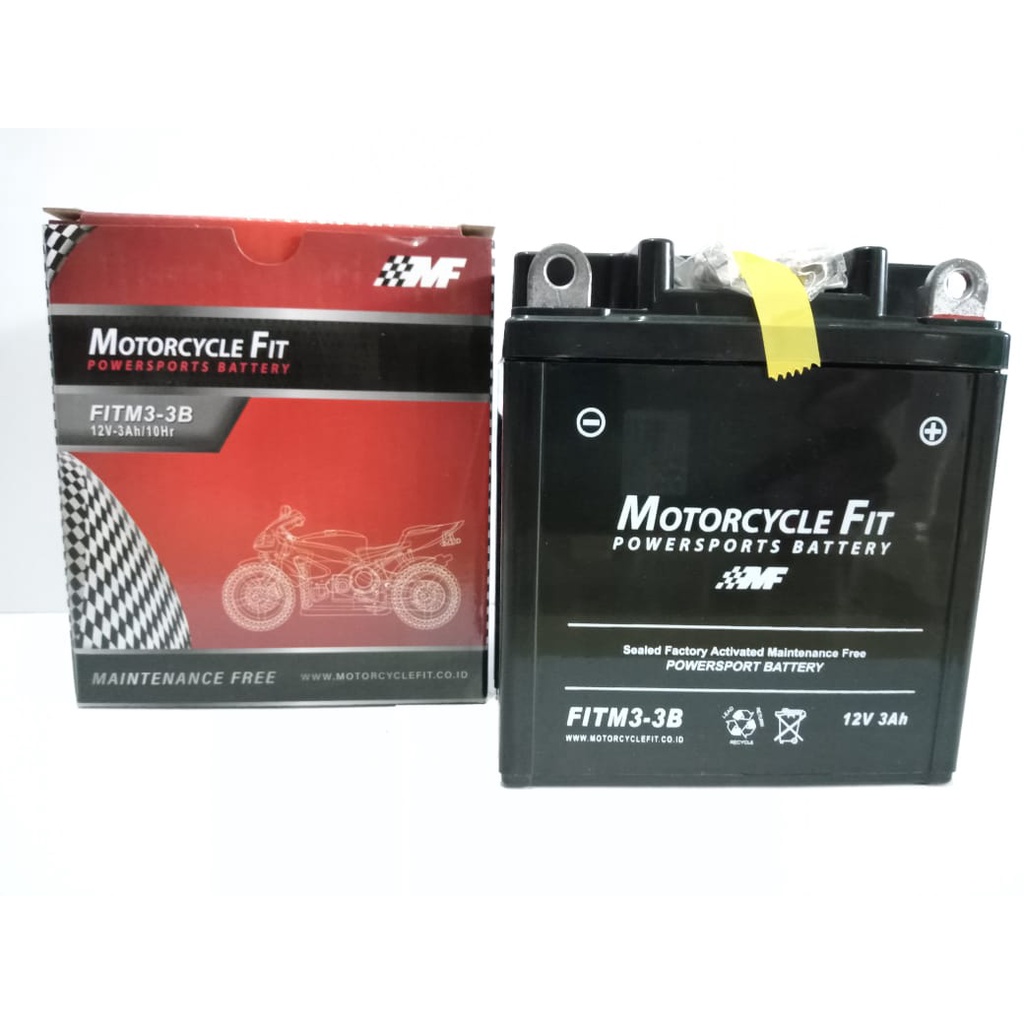 Aki Motor Yamaha RX King Accu MF GM3-3B Accu Kering Aki RX King Series MF FITM3-3B Berkualitas