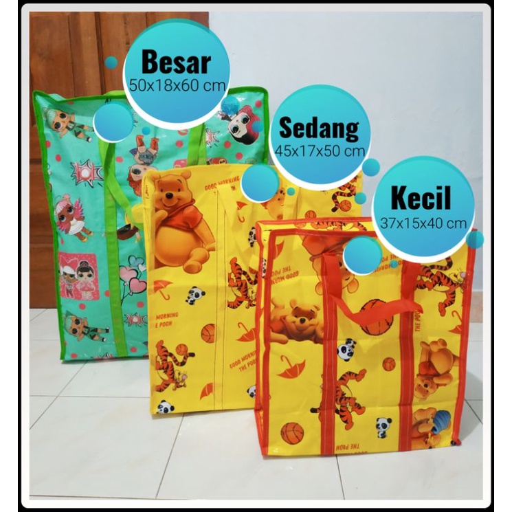 Tas karung - tas belanja - tas laundry - tas terpal serbaguna ukuran Kecil, sedang, besar