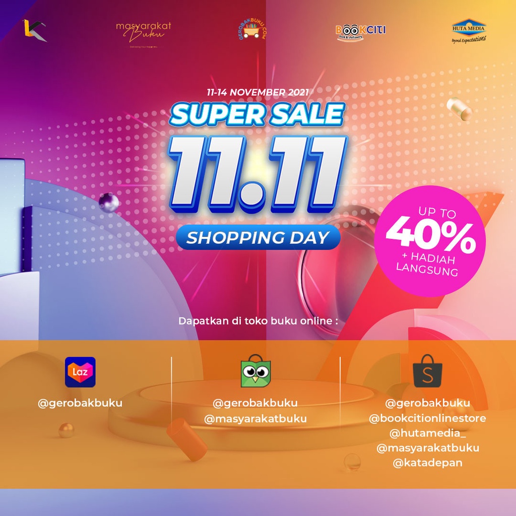 PROMO 11.11 NOVEL DISKON 40% NOVEL ORIGINAL