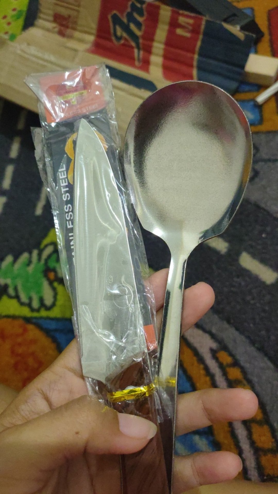 Pisau Dapur Stainless Steel Pengiris Sayur Pemotong Knife 21 Cm Gagang Kayu
