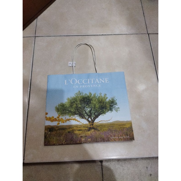 

Loccitane Blue Kecil Paper Bag Tas Makeup Gift bag Paperbag