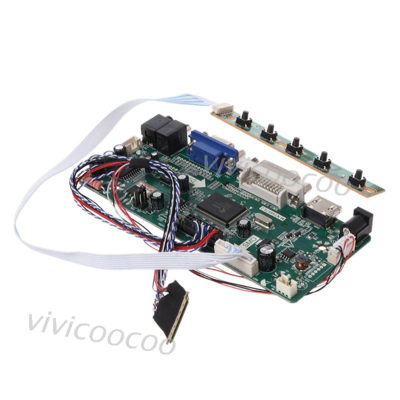 VIVI Controller Board LCD HDMI DVI VGA Audio PC Module Driver DIY Kit 15.6&quot; Display B156XW02 1366X768 1ch 6/8-bit 40 Pin Panel