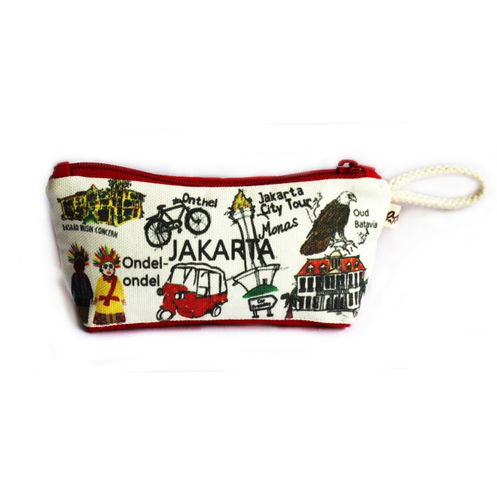 

Tempat Pensil Pouch Anak Kanvas Souvenir Oleh oleh Khas Jakarta CP3-007