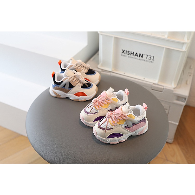 [COD] sepatu anak laki laki dan perempuan unisex premium empuk sneakers korea import usia 0-6 tahun / ananakstore