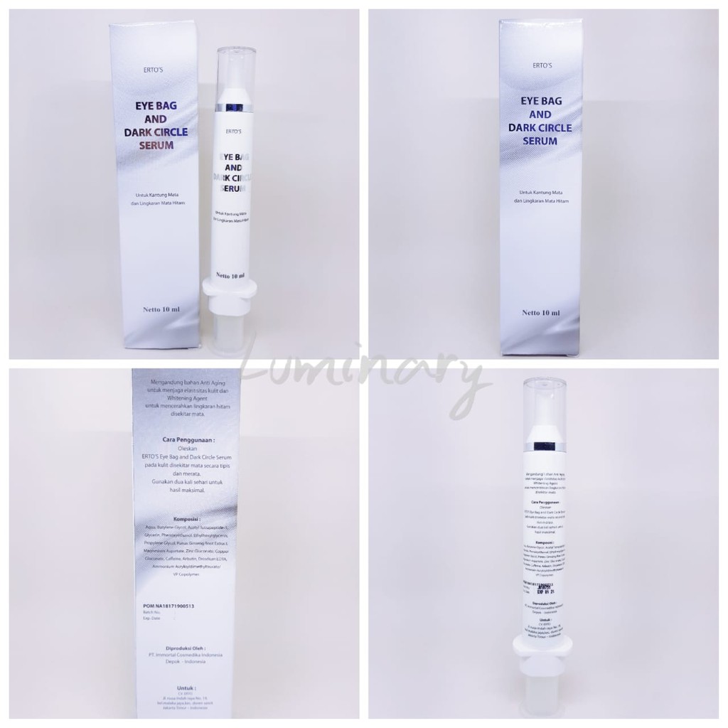 ertos eye bag serum / erto eyebag serum BPOM 100% original