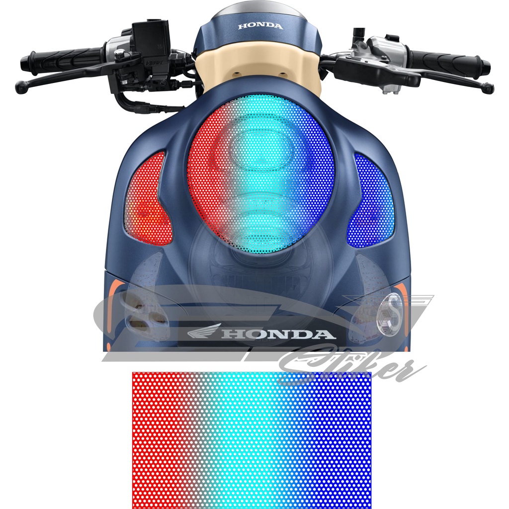 STIKER LAMPU MOTOR  SCOOPY  / NMAX  / VARIO  / HIBRID / SKOTLET TRANSPARAN HEADLAMP MOTOR ALL VARIAN