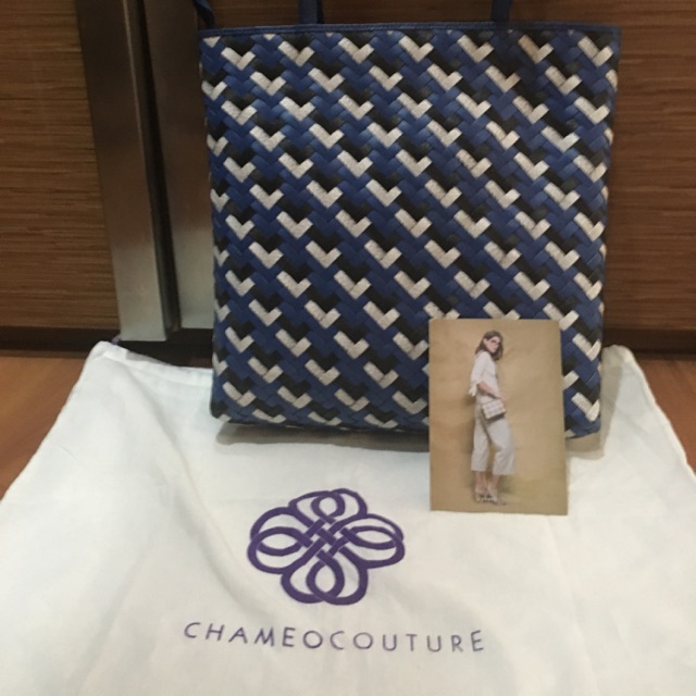 Tas anyaman kulit asli