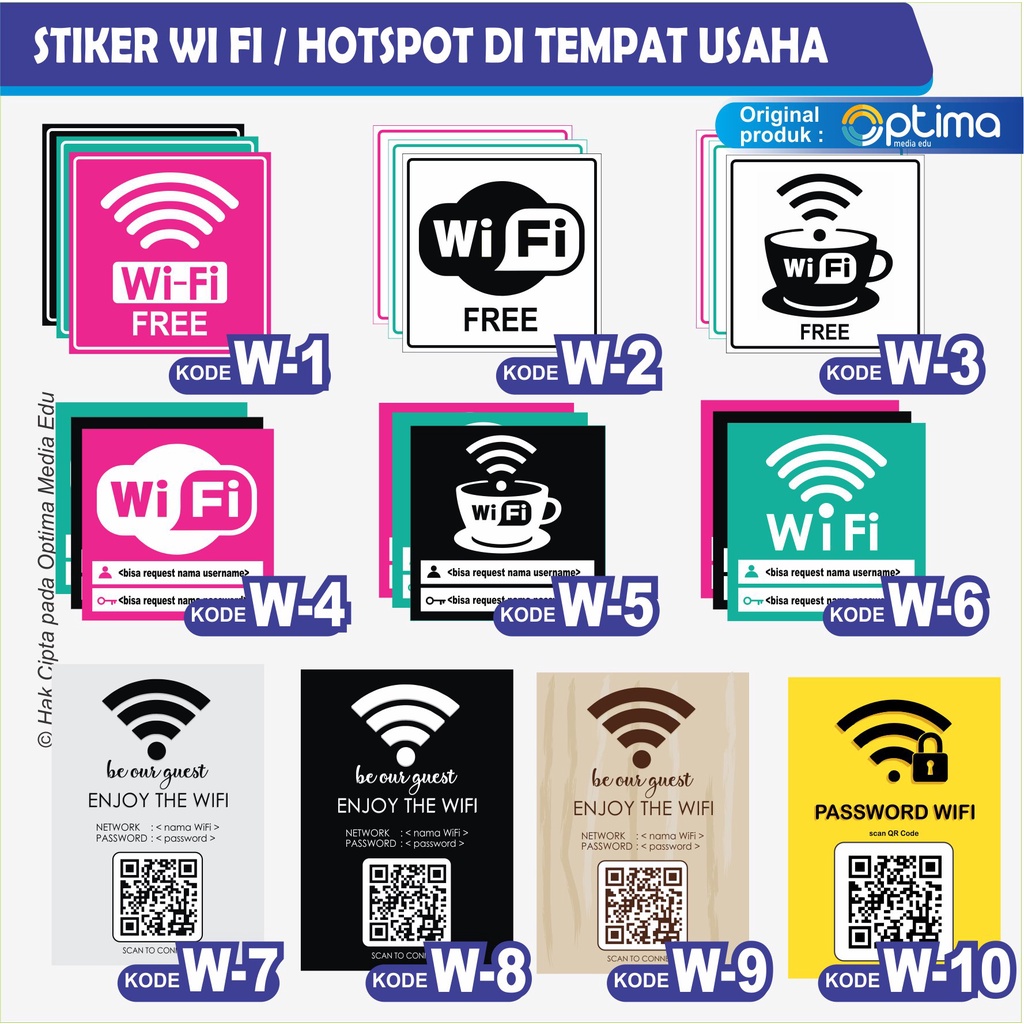 

STIKER WIFI / HOTSPOT FREE DAN INPUT USERNAME DAN PASSWORD