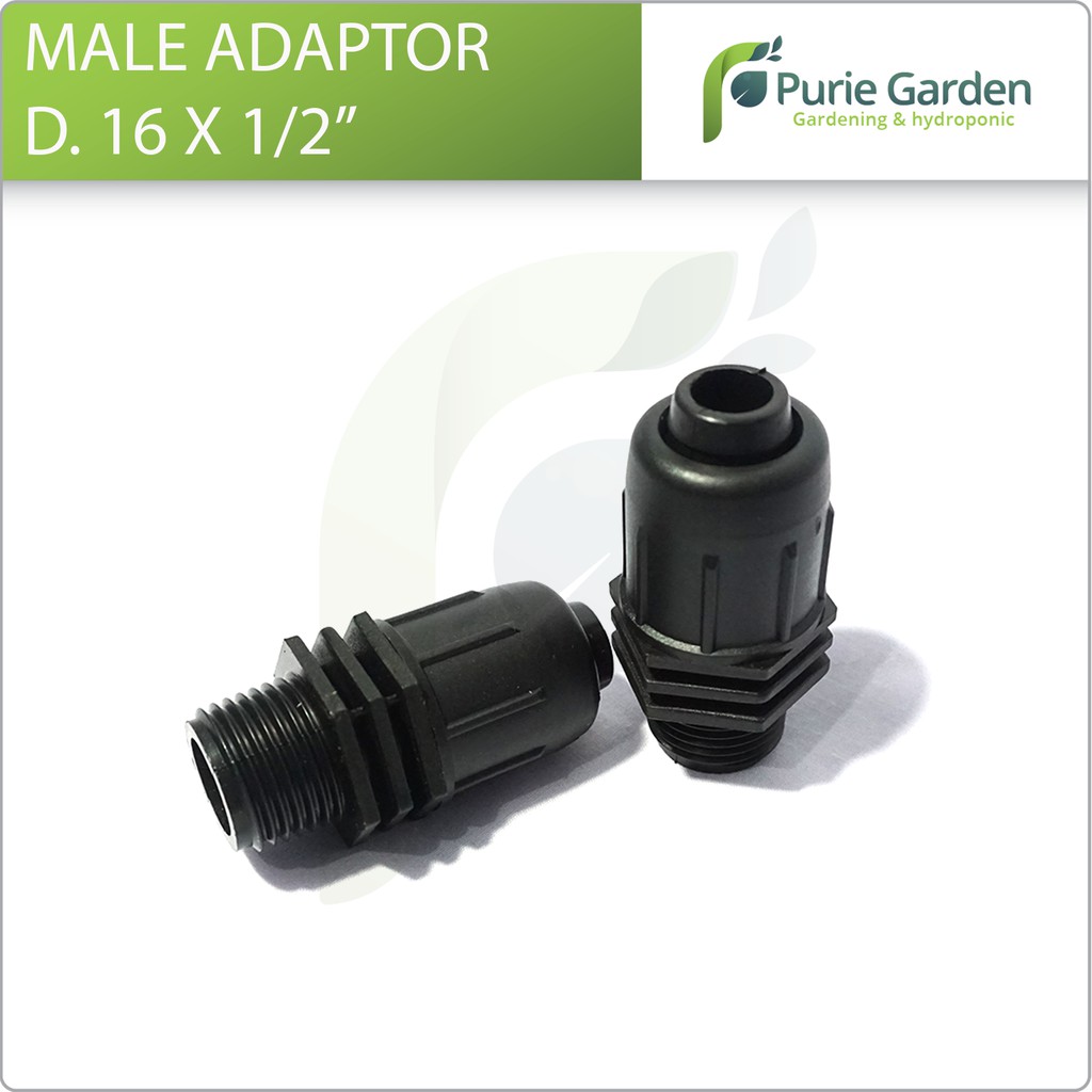 Male Adaptor Lock D. 16 x 1per2 Irritec