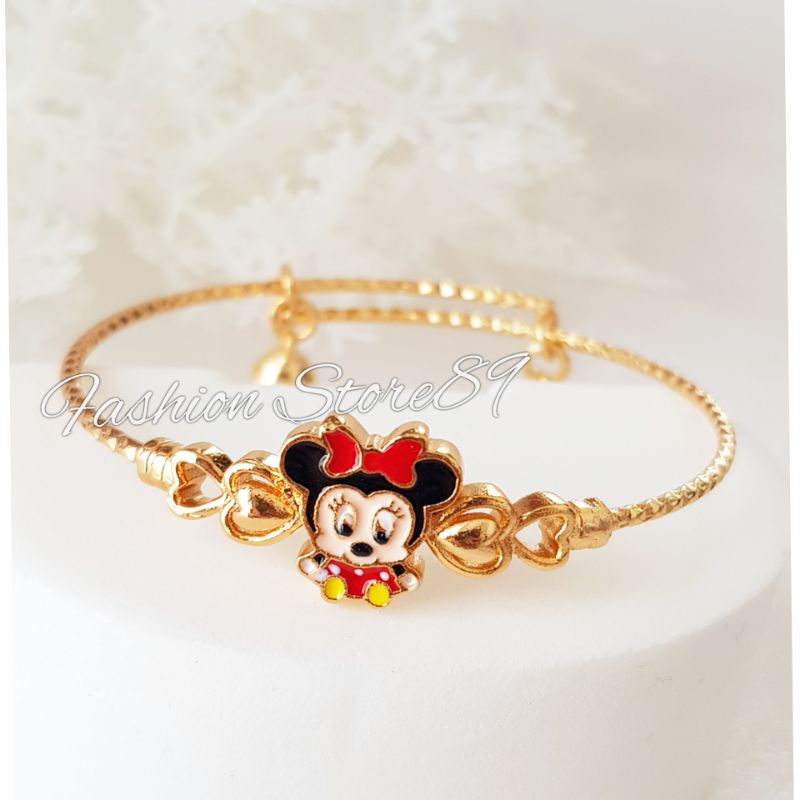 Gelang Bangle Anak  Free Size  impor Perhiasan lapis emas 18K xuping Murah berkualitas