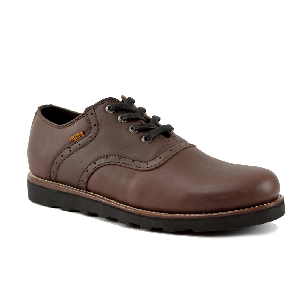 SEPATU PRIA SNEAKERS KULIT KASUAL DR FARIS DR209-MAROON-SVH