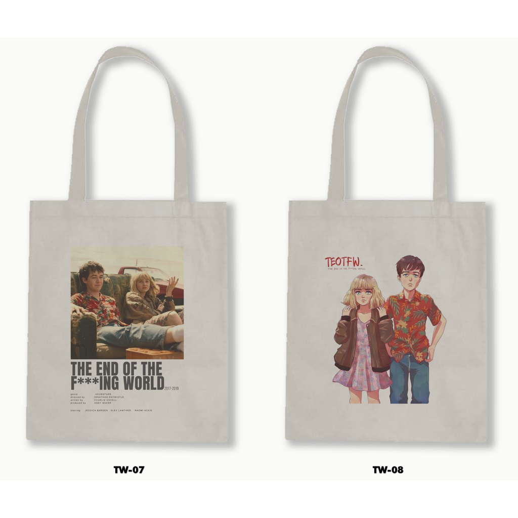 TOTE BAG BLACU - THE END OF THE F***ING WORLD