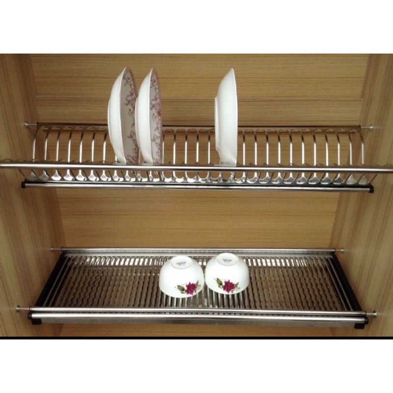  rak  piring  gelas stainless  kitchen  set  60cm rak  piring  