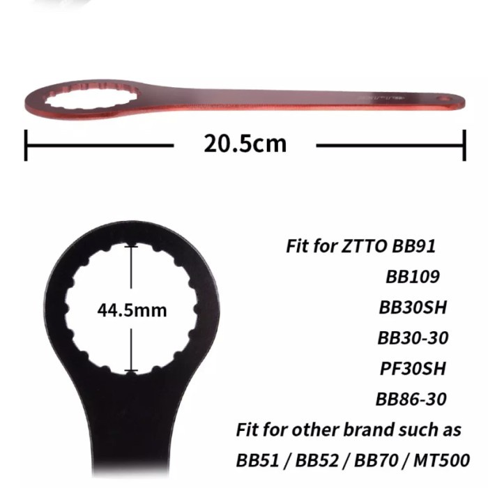 ZTTO DUB Wrench Bottom Bracket Tool 44-46mm 16-24 Notch