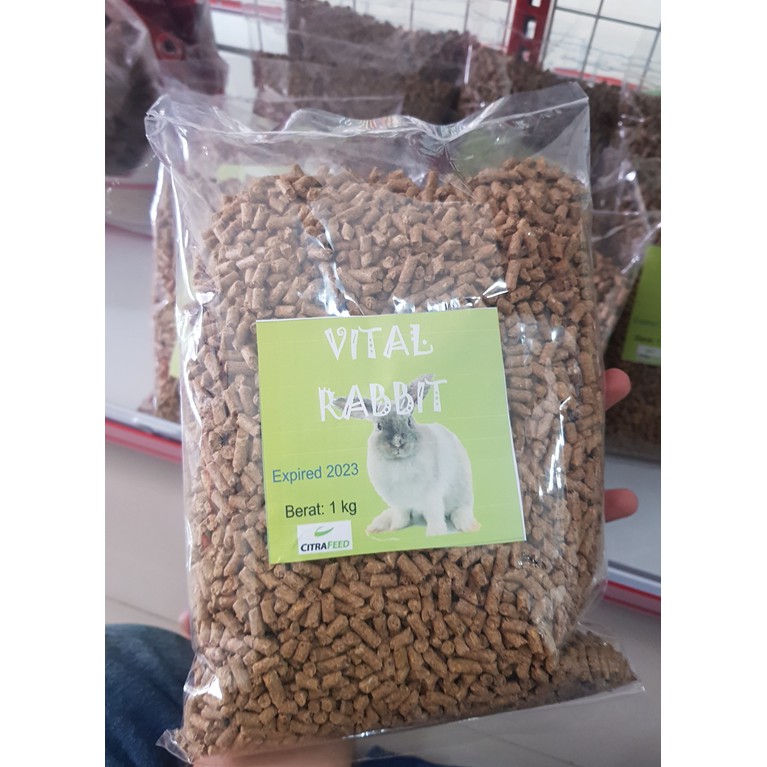 Pakan Kelinci Vital Rabbit 1 kg Kualitas Pabrik