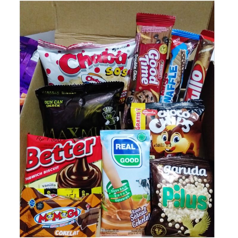 

PAKET SNACK BOX / HAMPERS SNACK BOX MURAH / SNACK KADO ULANG TAHUN MURAH / BINGKISAN HADIAH / PAKET ULANGTAHUN