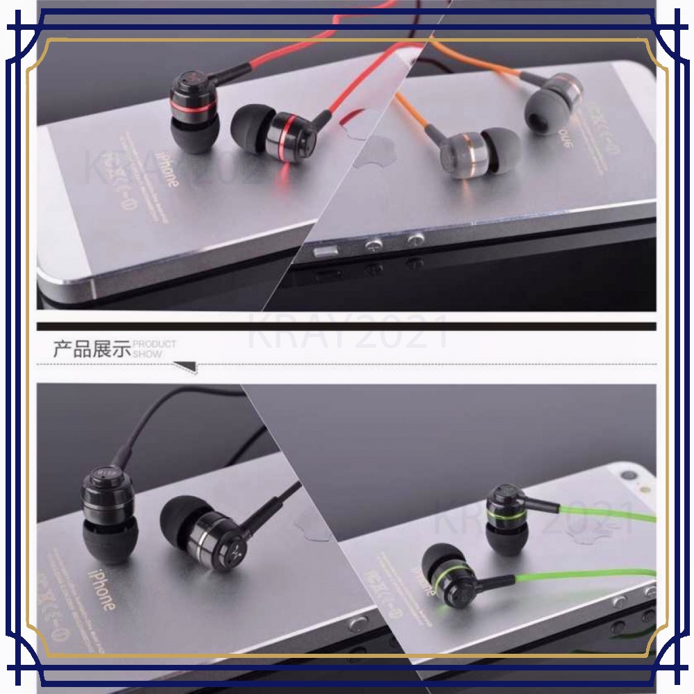 Earphones In-ear Sound Isolating Powerful Bass Mic - EP494