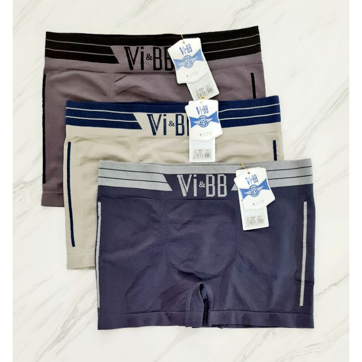 3 PCS CD PRIA BOXER Vi&BB TANPA JAHITAN/CELANA DALAM PRIA VIBB
