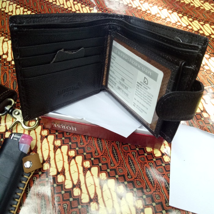 Dompet Pria Kulit Imperial Horse Kancing - Cokelat Muda