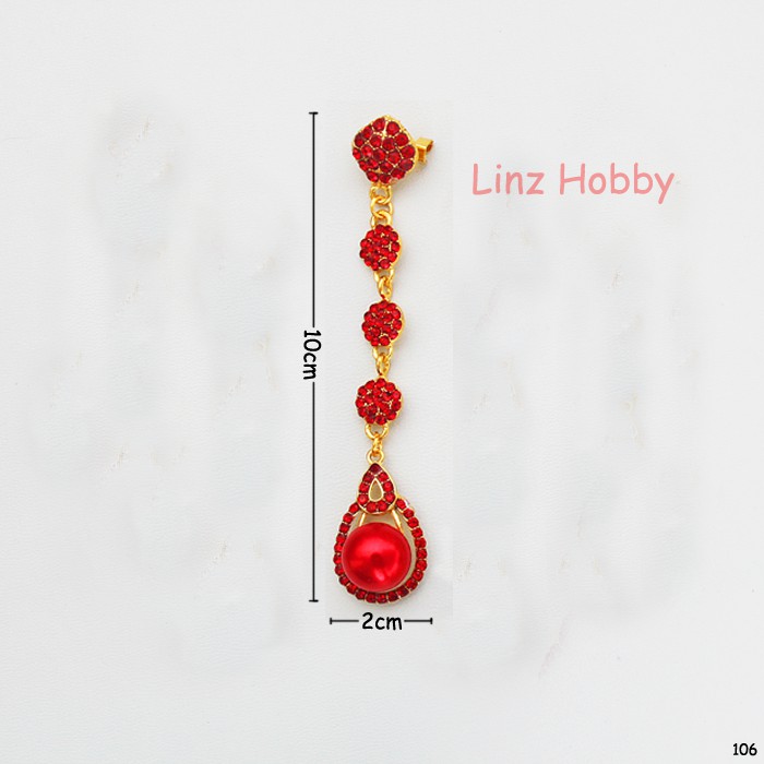 murah Bros dagu juntai, bros dagu jurai mutiara, bros dagu mutiara