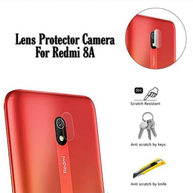 TEMPERED GLASS PELINDUNG KAMERA REDMI 8A -ANTI GORES CAMERA