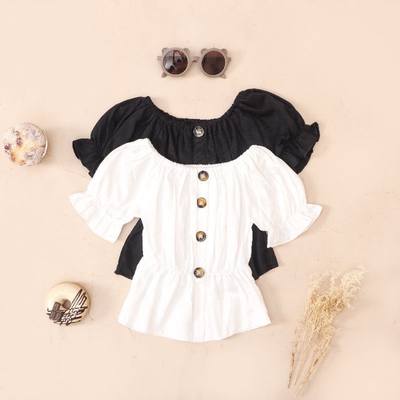 Baju Anak Perempuan Ifaya Sabrina Kids Korean Style / Blouse Top Atasan Anak Perempuan Cantik 6 bulan - 6 Tahun