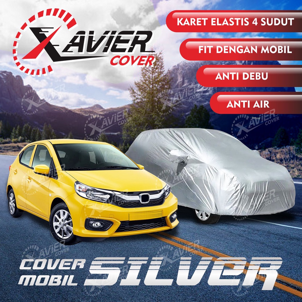 Cover mobil Silver / Sarung mobil Silver Nissan March