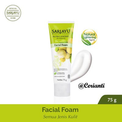 Sariayu Facial Foam Putih Langsat 75g Pembersih Wajah