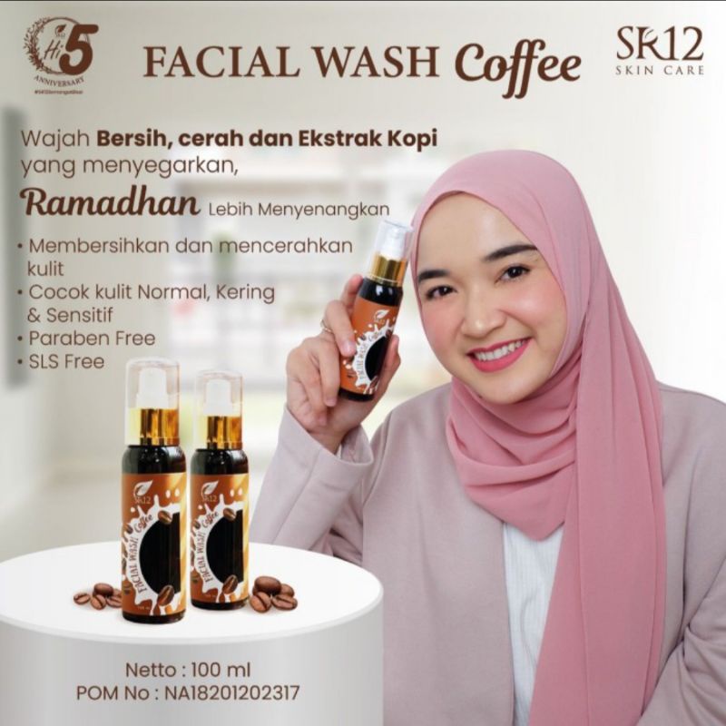 BEST SELLER FACIAL WASH KOPI COFFE SR12 HERBAL SKINCARE SABUN CAIR AROMA KOPI MULUS GLOWING MENCERAHKAN MENGHILANGKAN FLEK HITAM MEMBANDEL AMPUH