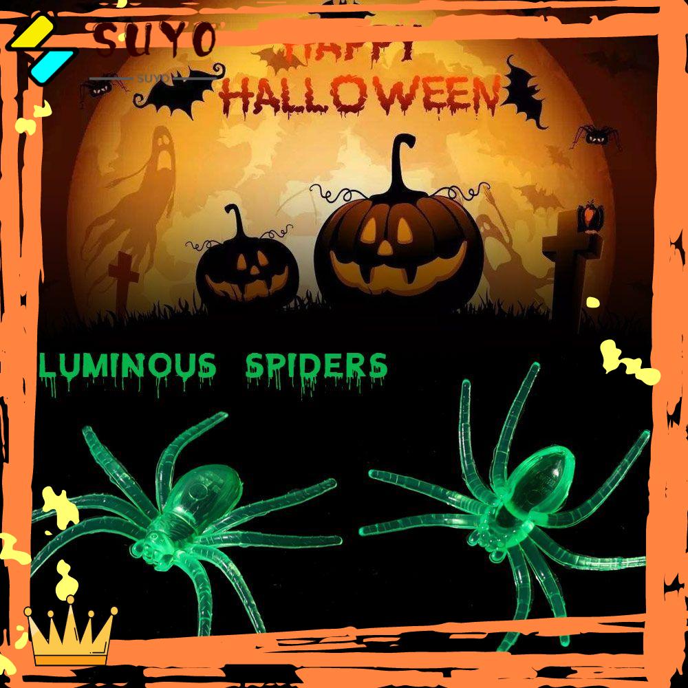 Suyo Mainan Laba-Laba luminous Untuk Dekorasi Halloween