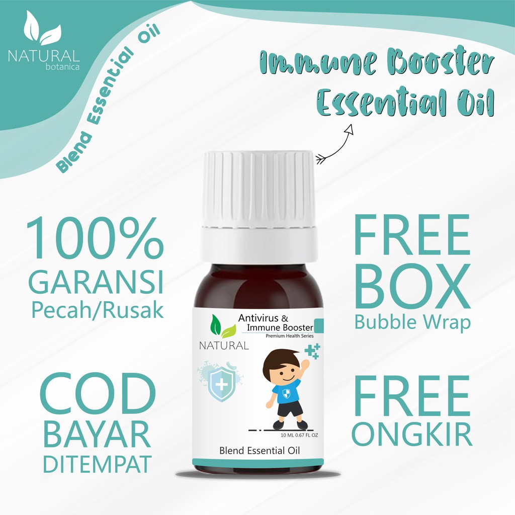 Natural Botanica Antivirus &amp; Immune Booster Essential Oil Pure Minyak Esensial Diffuser Humidifier