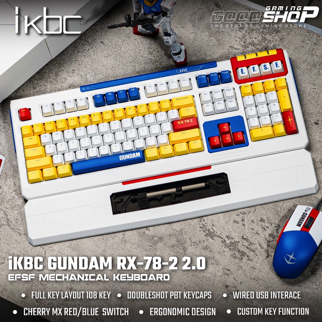 iKBC GUNDAM RX-78-2 ver2.0 Mechanical Gaming Keyboard