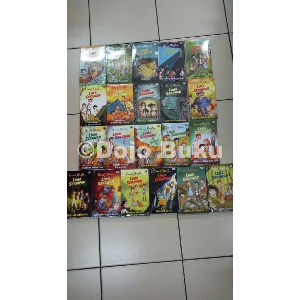[[BISA COD]] Novel Set Lima Sekawan by Enid Blyton (cover baru) STOK TERBATAS Kode 455
