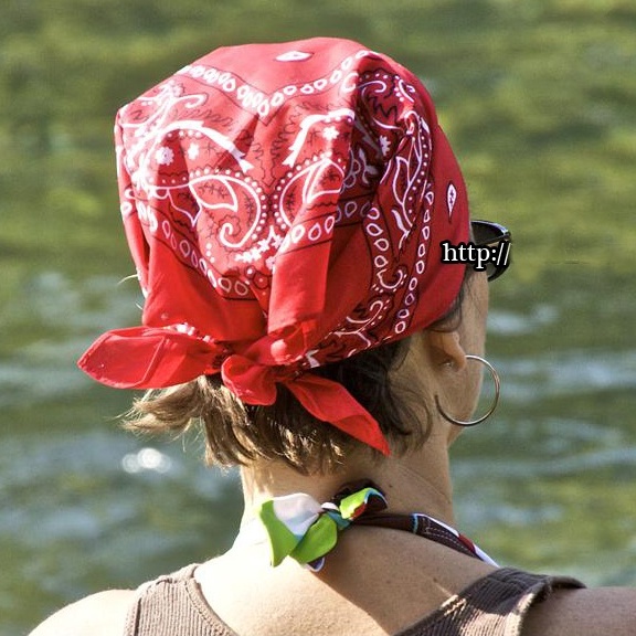 Korea Hip Hop Bandana Slayer Scarf / Impor Gaya Cetak Twill Hairband/Aksesoris Rambut Wanita Berwarna Ikat kepala warna-warni yang simpel dan modis