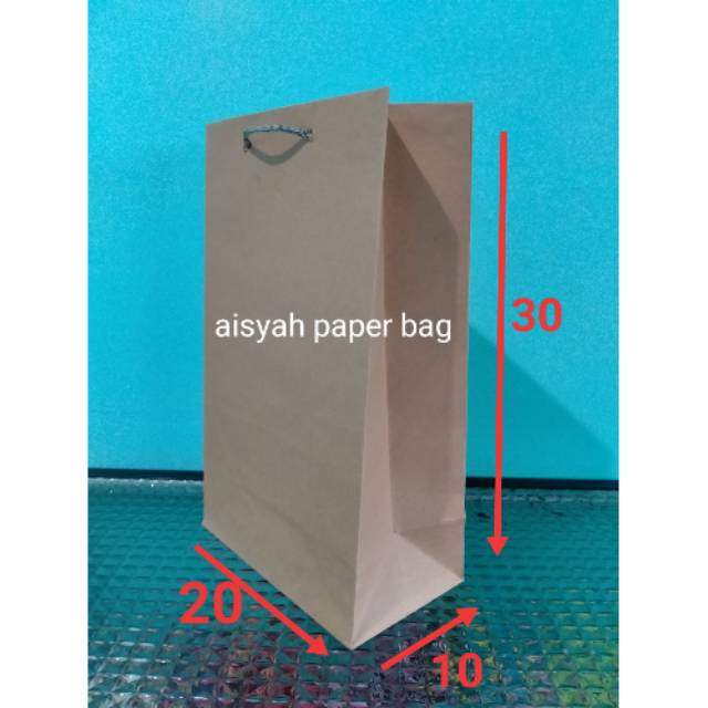 

PAPER BAG/ PAPER BAG MURAH/ TAS KERTAS UKURAN 20X10X30