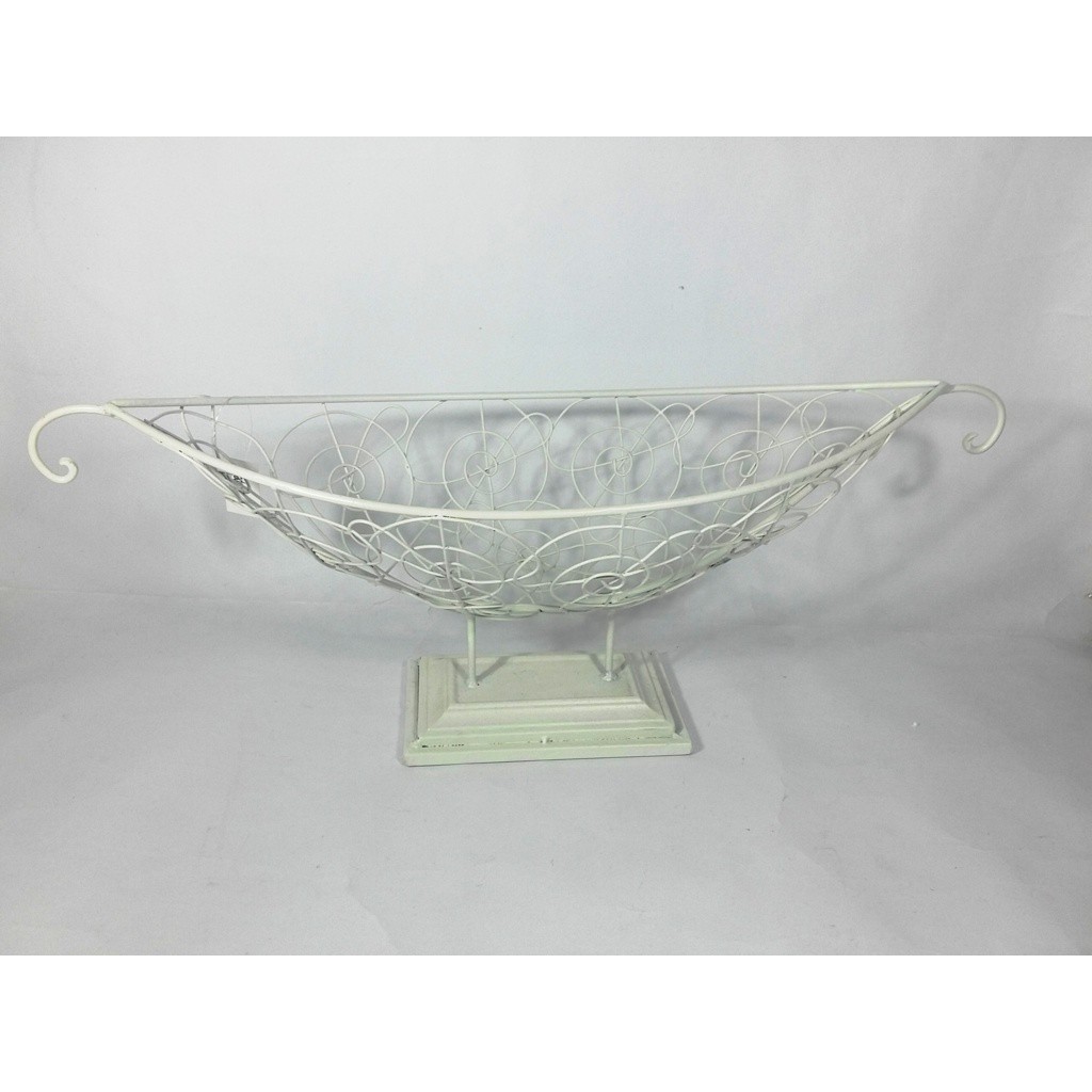 Vas Bunga Perahu / Vas Besi / Vas Motif Bunga / Vas Hias