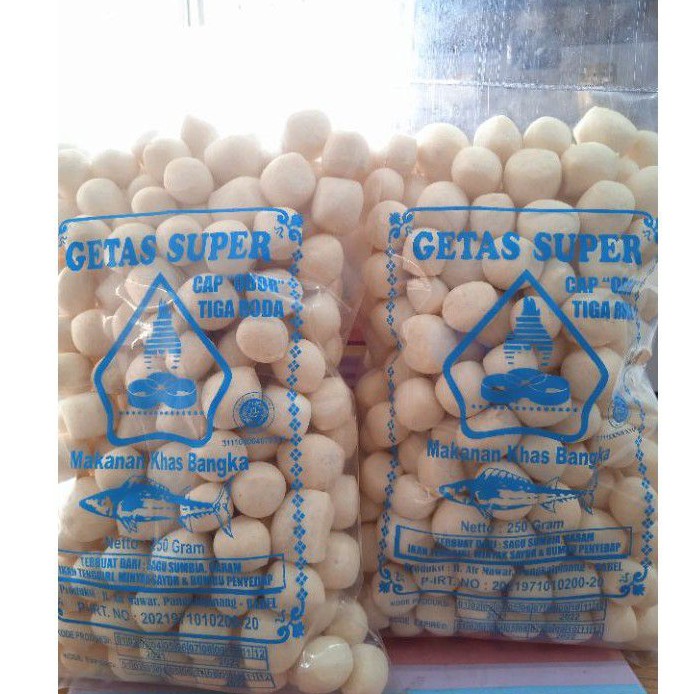 

Getas Super Cap Obor Tiga Roda Bulat kantong biru 250 Gram