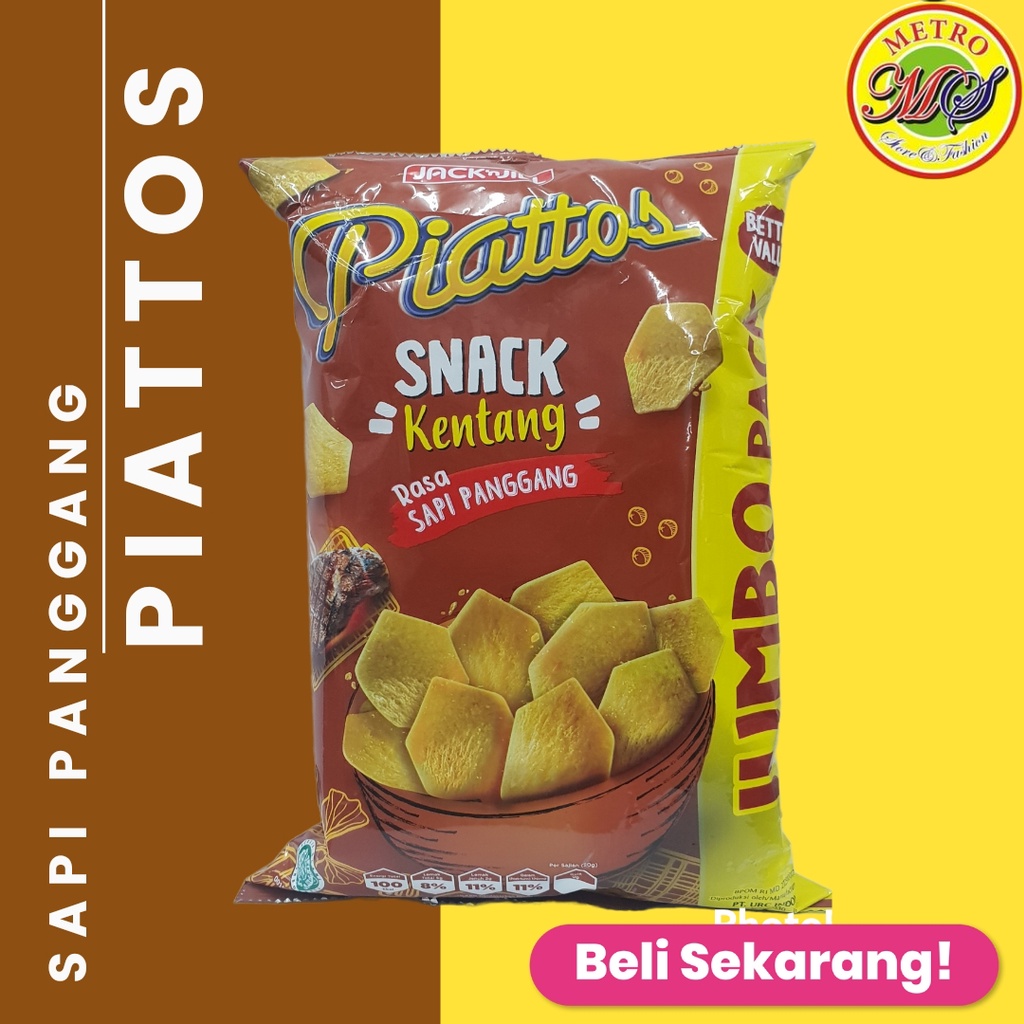 

PIATTOS KERIPIK KENTANG SAPI PANGGANG 120G