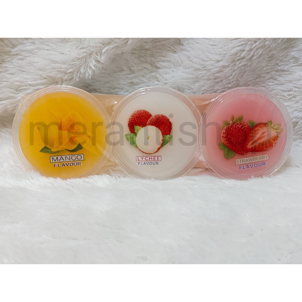 

Yame Mix Fruit Puding Isi 3 Cup Dessert With Nata De Coco / Jelly / Puding Malaysia / Puding Nata de coco / Agar-Agar / Agar Agar