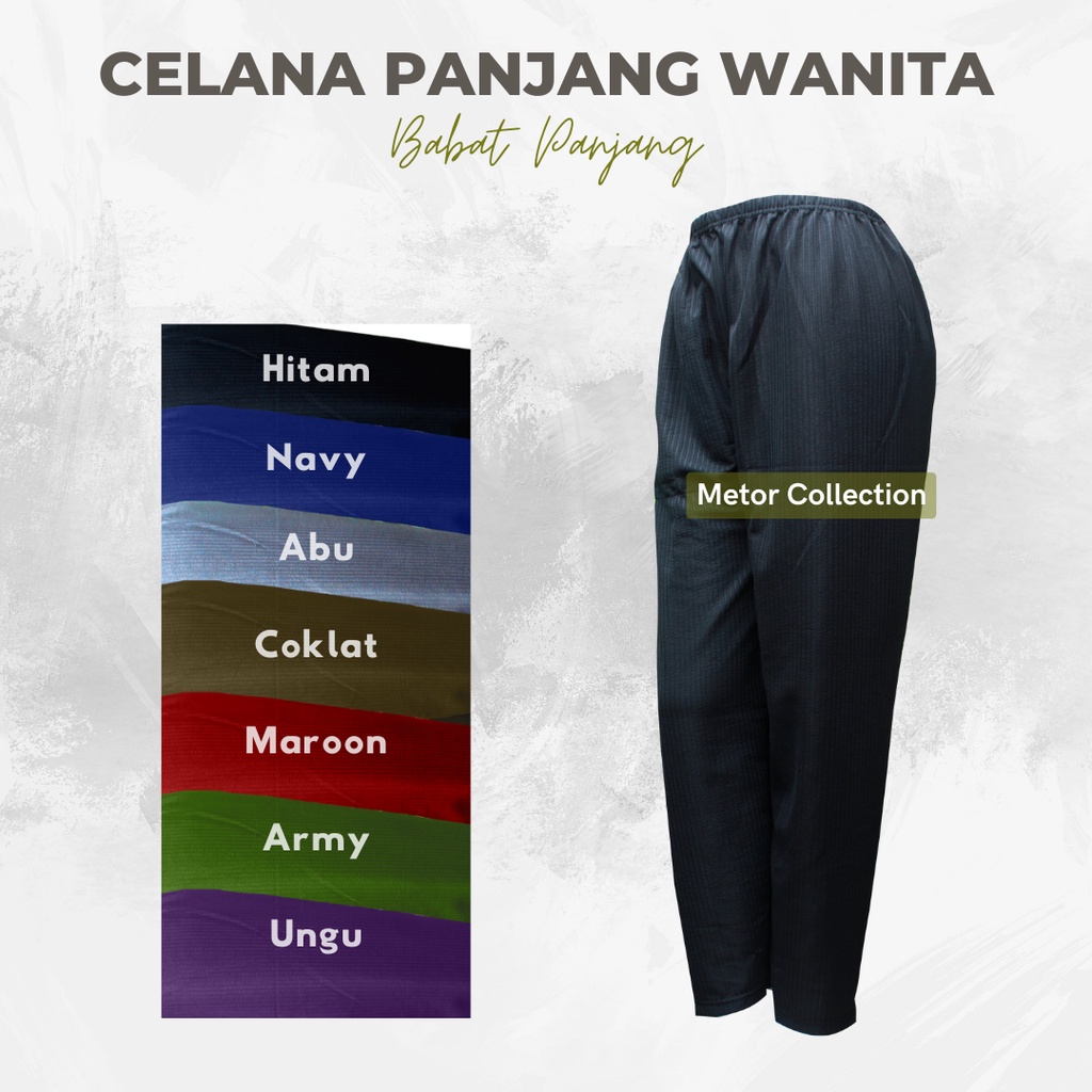 Celana Babat Wanita Celana Kolor Wanita Kolor Harian Wanita Celana Babat Panjang Celana Panjang Wani