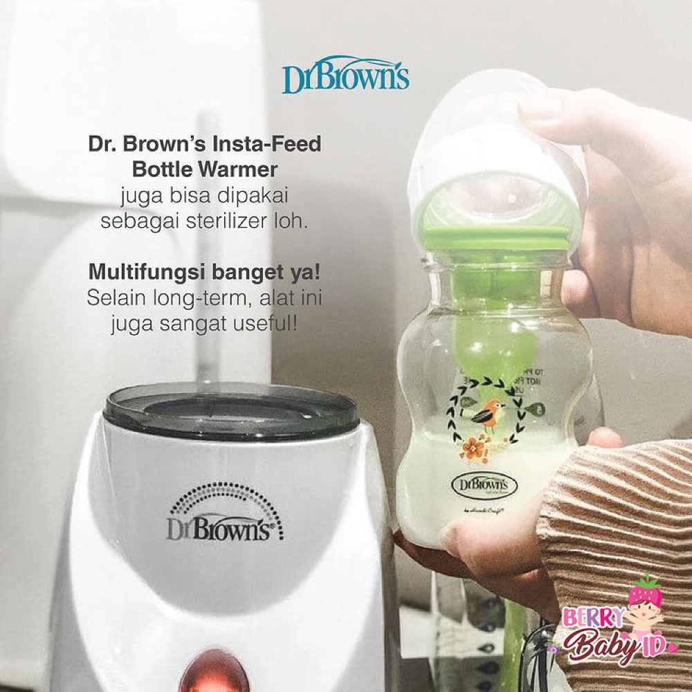 Dr Brown's Insta Feed Bottle Warmer Sterilizer Penghangat Susu Bayi Berry Mart