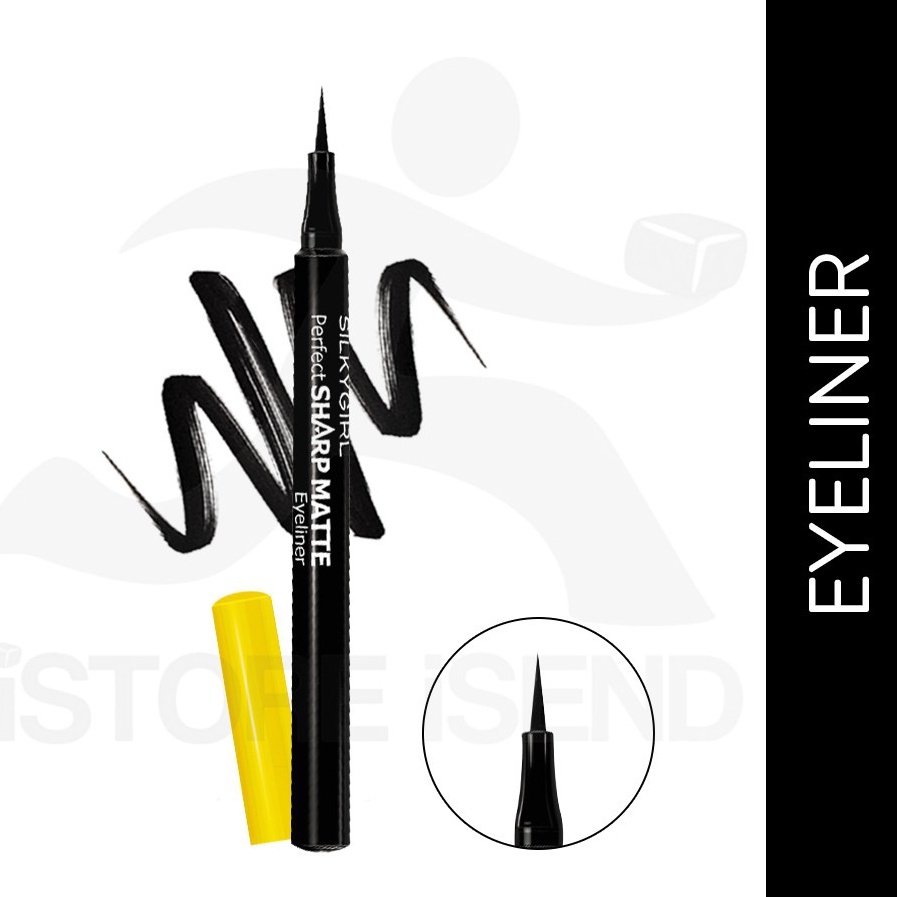 SILKYGIRL Perfect Sharp Matte Eyeliner Pen 01 Waterproof Smudgeproof Black 1.2 ml