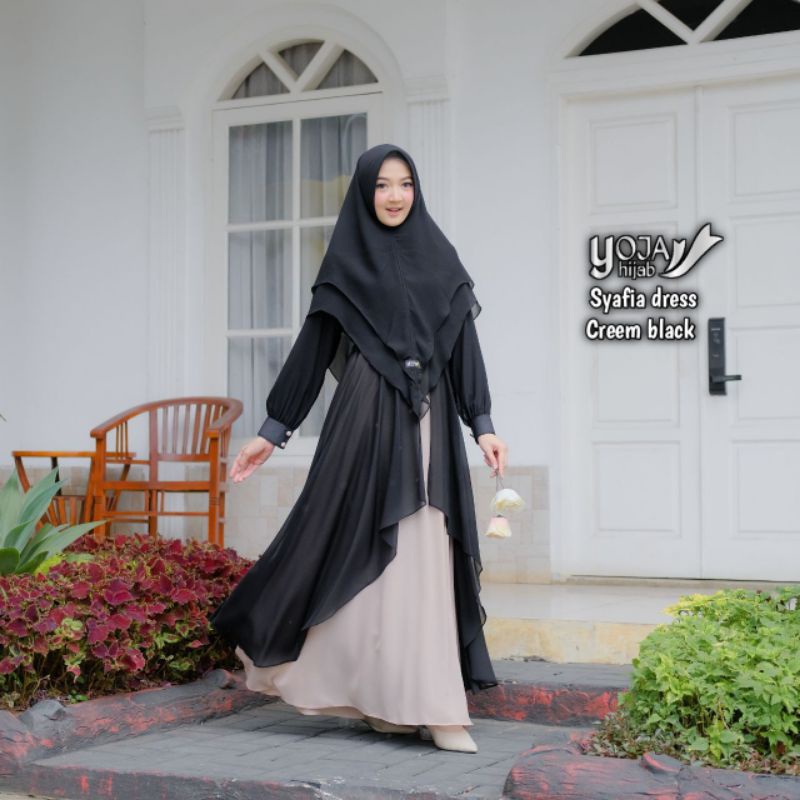 gamis syafia set bergo