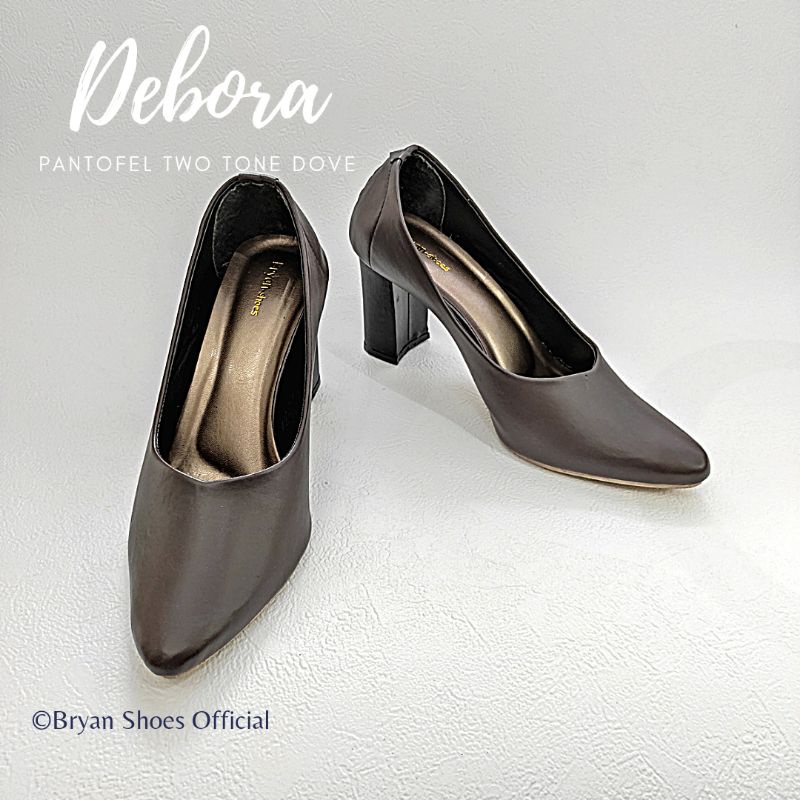 Bryan Debora Dove Sepatu Pantofel Heels Tahu Formal Kantor Kerja Bigsize Oversize Jumbo 36-40 41 42 43