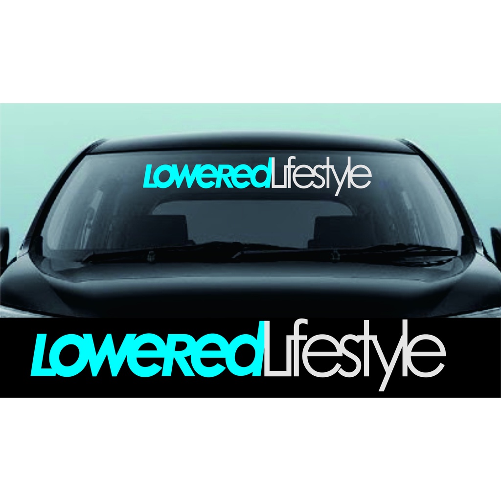 stiker mobil loweredlifestyle stiker racing