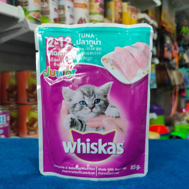 Whiskas Sachet Junior Tuna 85gr Makanan Basah Sachet Whiskas Pouch