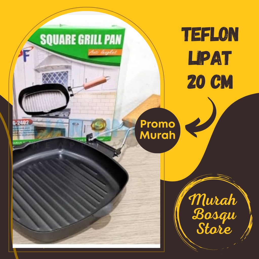 Panggangan serbaguna / Grill pan teflon alat panggangan / Teflon wajan anti lengket