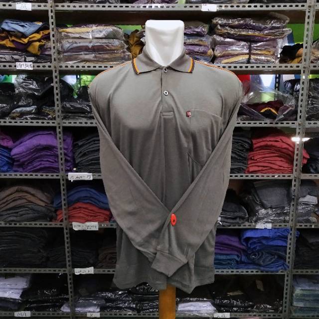  Kaos  panjang kerah pria  XL lengan panjang berkerah  